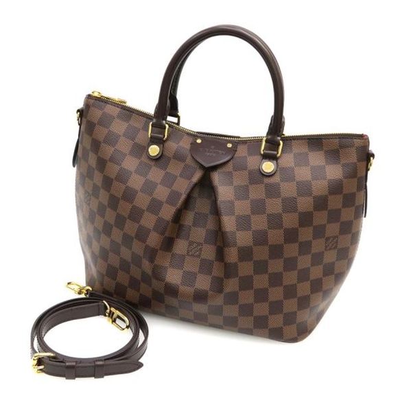 Louis Vuitton Damier Ebene Sienna MM Shoulder Bag - Picture 1 of 9
